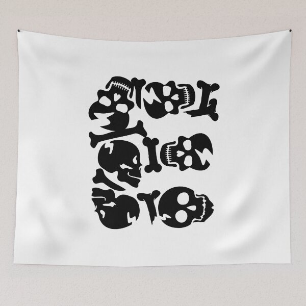 Item preview, Black Skull letter E designed and sold by Quote for  Success.