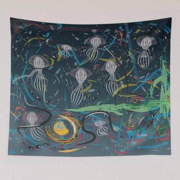 Item preview, Seabed Jelly Dark original artwork designed and sold by Cultour.