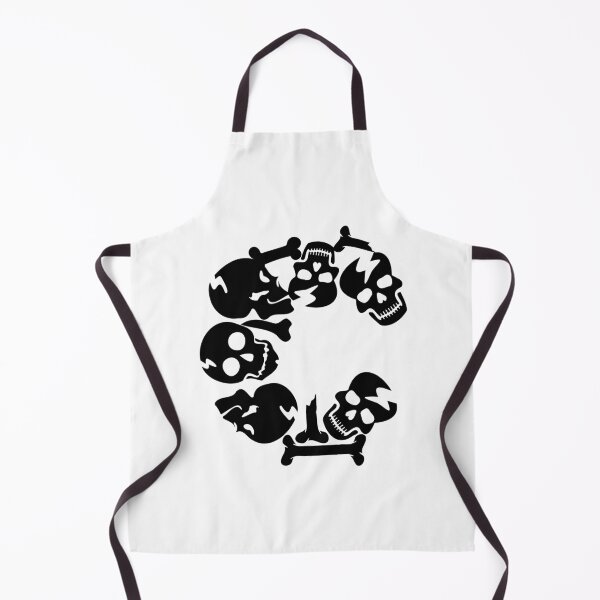 Item preview, Black Skull letter C designed and sold by Quote for Success.