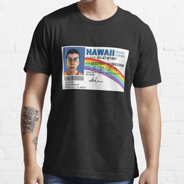 Mclovin Fake Id Shirt