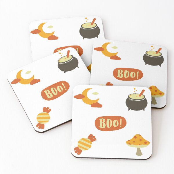 Item preview, Cute orange Halloween pattern: Trick or treat designed and sold by Ila Mandlik.