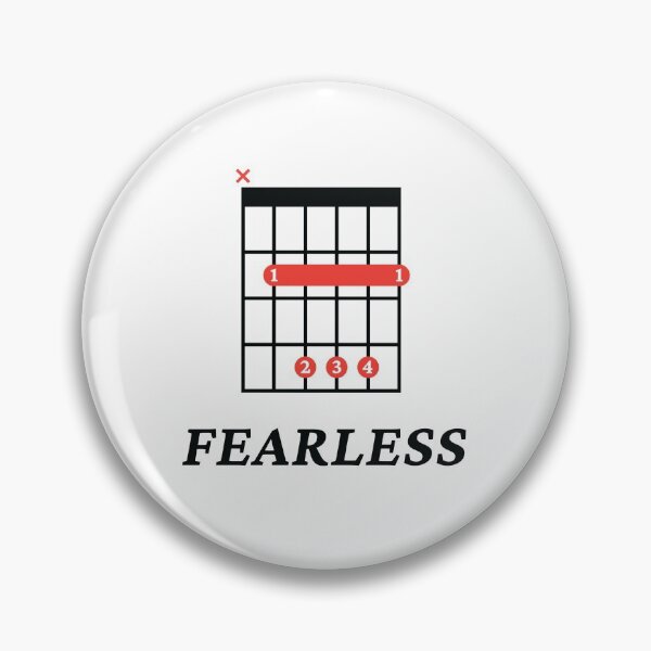 Item preview, B Fearless B Guitar Chord Tab Light Theme designed and sold by nightsworthy.