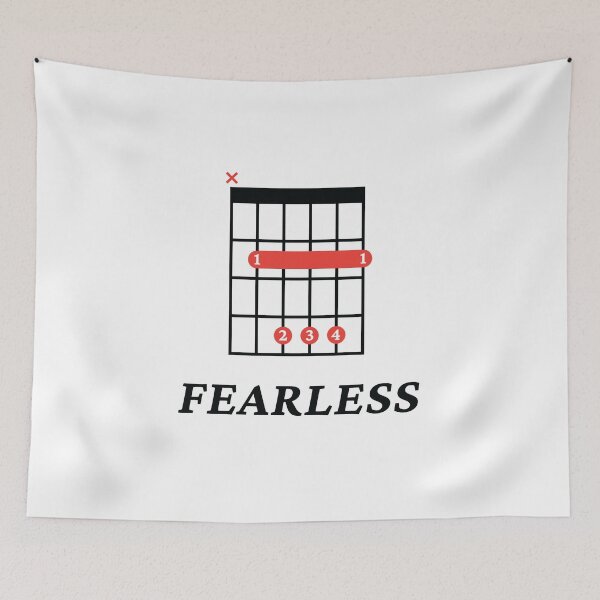 Item preview, B Fearless B Guitar Chord Tab Light Theme designed and sold by nightsworthy.