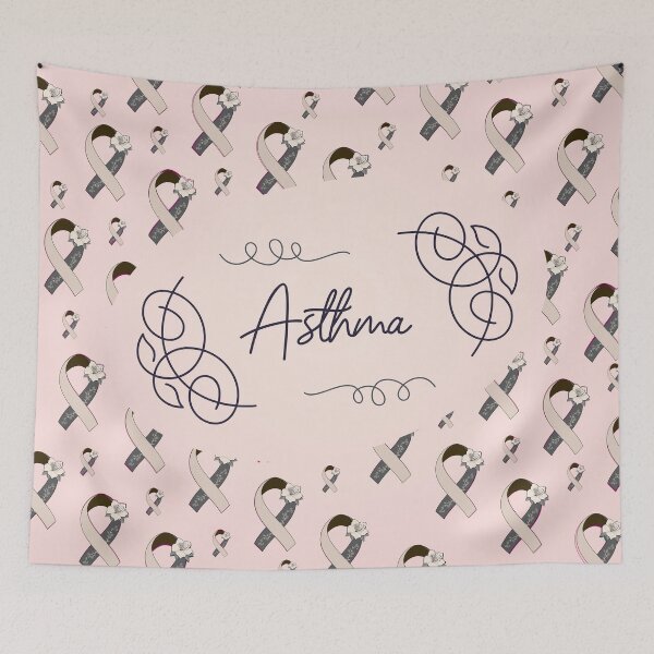 Item preview, Asthma Awareness, Asthma Ribbon Pattern designed and sold by AnsDesigns.