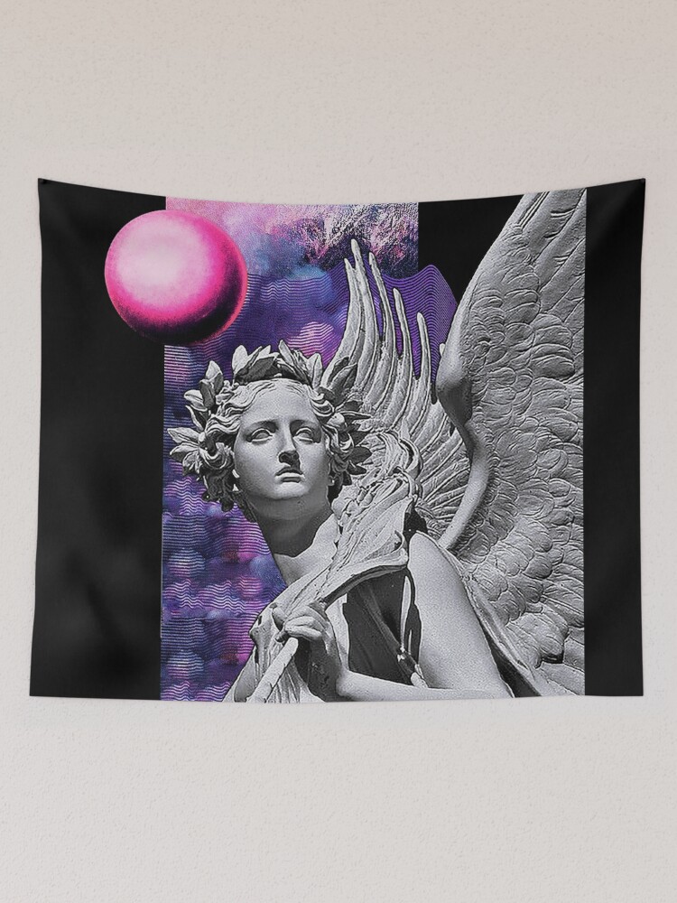 Vaporwave wall outlet tapestry