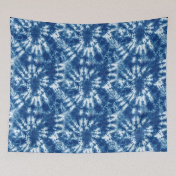 Item preview, Tie-dye blue and white indigo pattern designed and sold by PG Illustration.