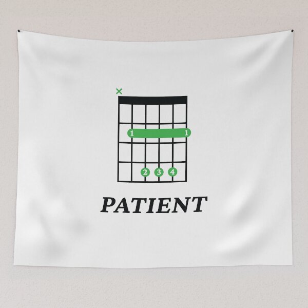 Item preview, B Patient B Guitar Chord Tab Light Theme designed and sold by nightsworthy.