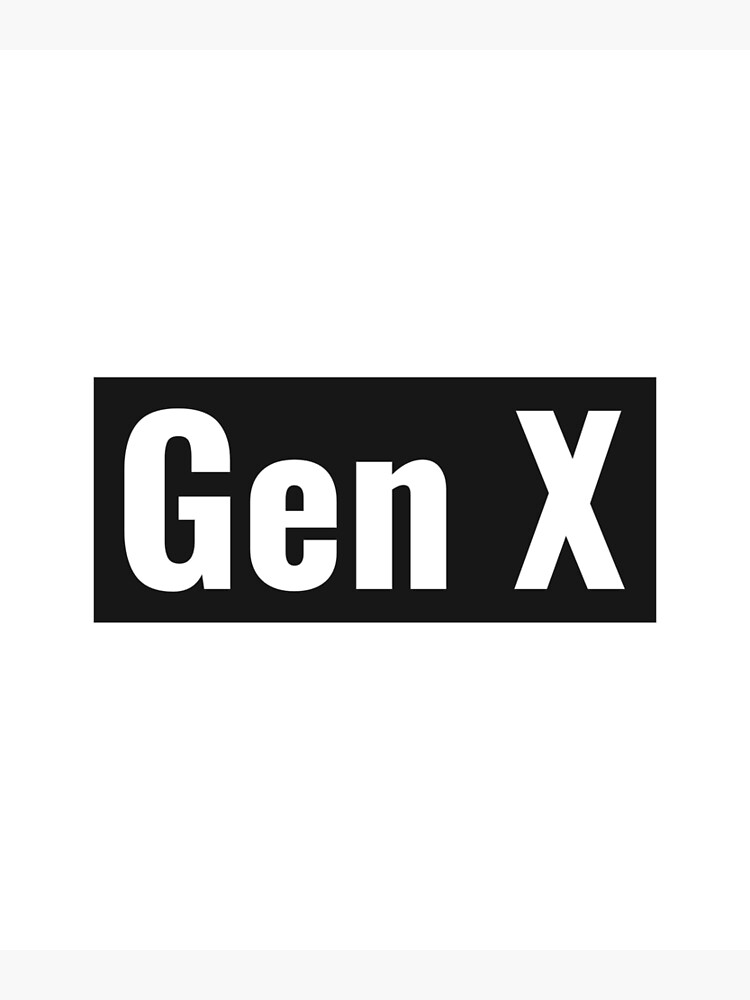 "Gen X Logo" Poster for Sale by laneydale Redbubble