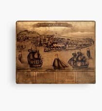 Map Of Curacao 1800 Metal Print