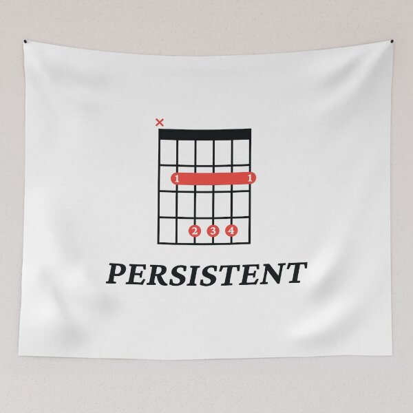 Item preview, B Persistent B Guitar Chord Tab Light Theme designed and sold by nightsworthy.