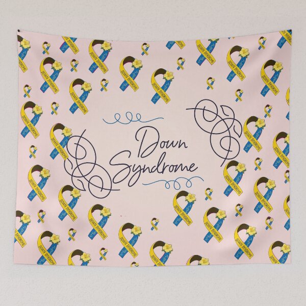 Item preview, Down Syndrome Awareness, Down Syndrome Ribbon Pattern designed and sold by AnsDesigns.