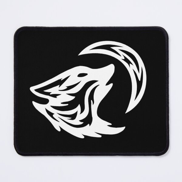 Item preview, Tribal White Howling Wolf Tattoo designed and sold by BiscuitSnack.