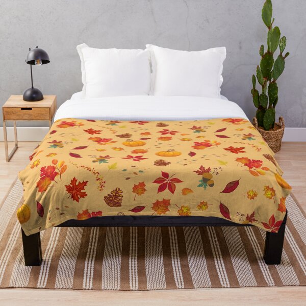 Item preview, Cute Fall Leaves and Pumpkins Pattern designed and sold by g-for-georgia.