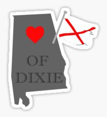 Heart of Dixie Alabama Sticker
