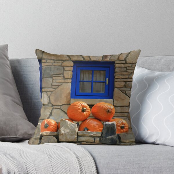 Item preview, Blue Windows and Pumpkins designed and sold by AJackson.