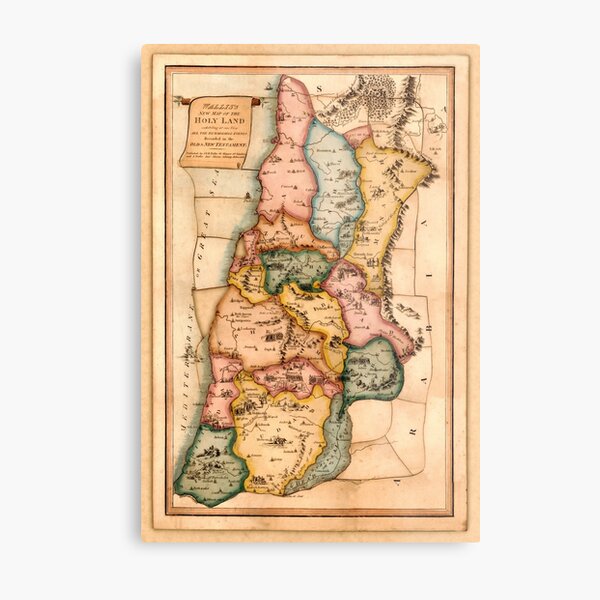Map Of The Holy Land 1815 Metal Print