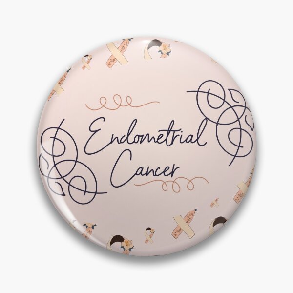 Item preview, Endometrial Cancer Awareness, Endometrial Cancer Ribbon Pattern designed and sold by AnsDesigns.