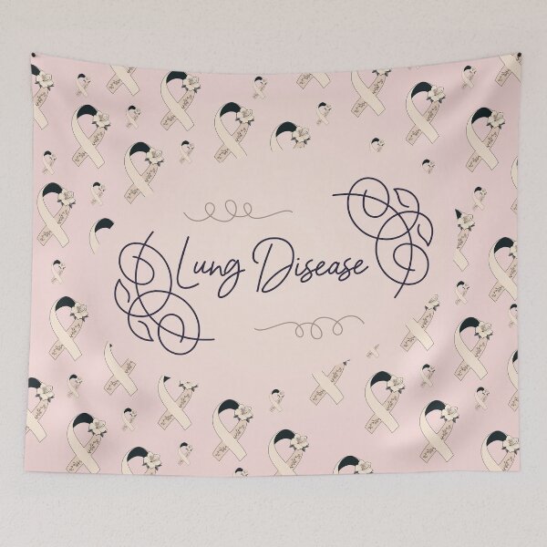 Item preview, Lung disease Awareness, Lung disease Ribbon Pattern designed and sold by AnsDesigns.