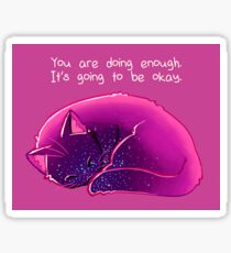 "You Are Doing Enough" Cat Sticker