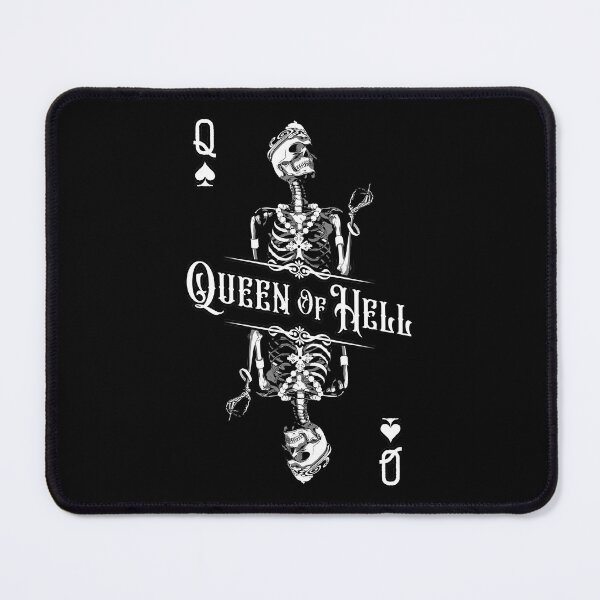 Item preview, Queen Of Hell Dead Skull Feminist Goth Playing Card designed and sold by GrandeDuc.