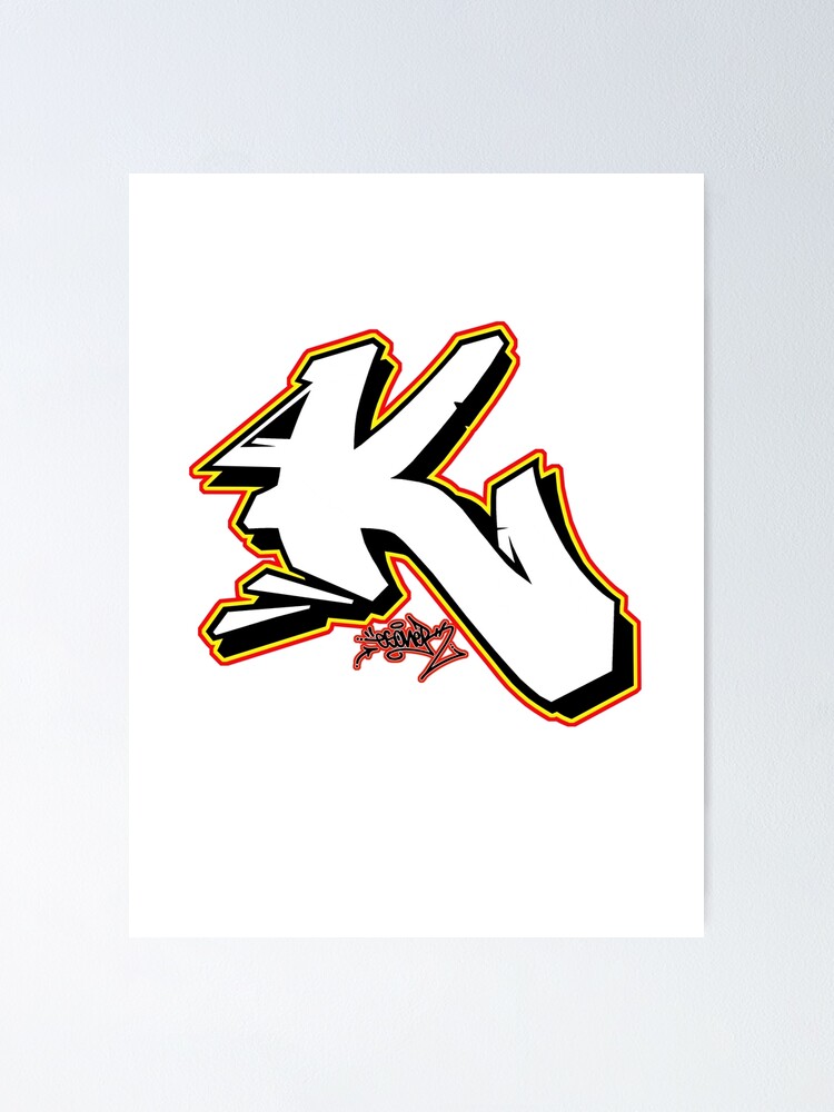 Poster Letra K De Esone Estilo Urbano Graffiti Street De Graffitibomberz Redbubble