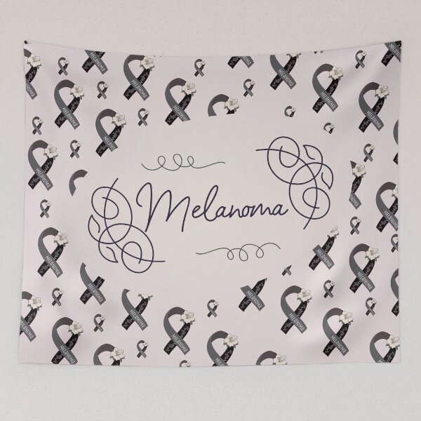 Item preview, Melanoma Awareness, Melanoma Ribbon Pattern designed and sold by AnsDesigns.