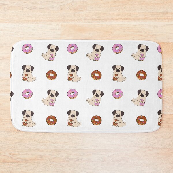 Item preview, Pug Doughnut Pattern designed and sold by BiscuitSnack.
