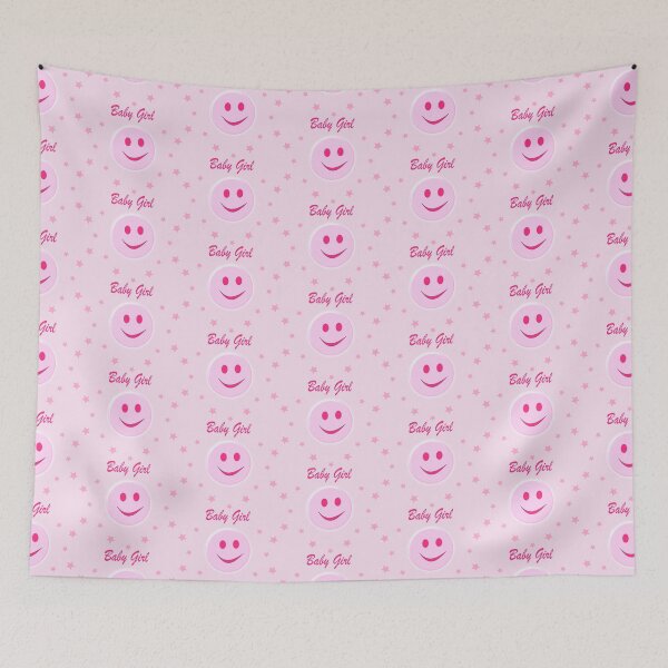Item preview, Pretty Pink Baby Girl Pea with Face surrounded by stars designed and sold by naturegallery.