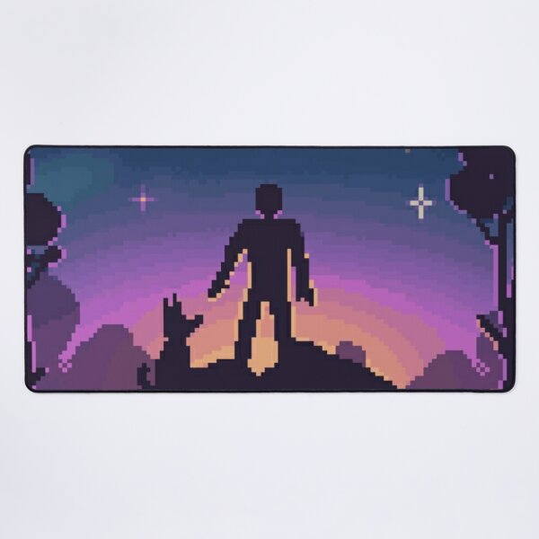 Item preview, Pixelated a Man and his Buddy Stargazing designed and sold by HopeDetour.