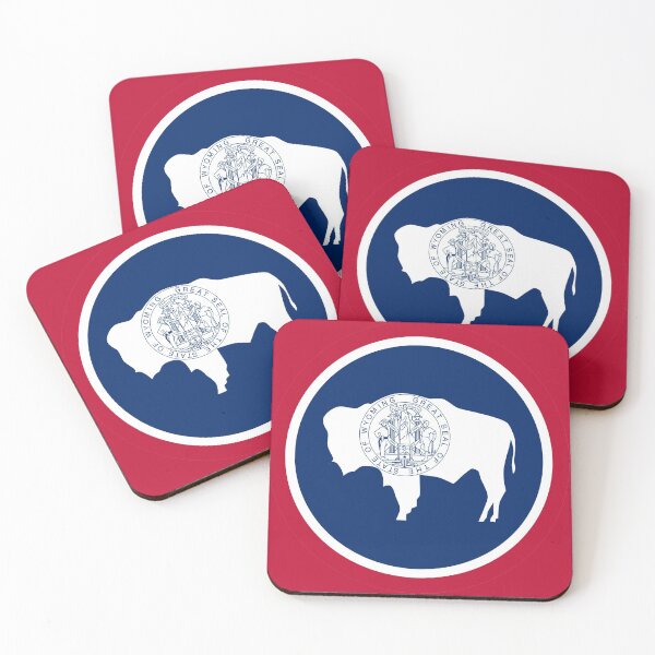 Item preview, Wyoming State Flag designed and sold by Derek Rebuck.