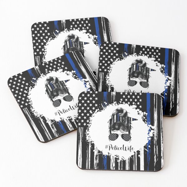 Item preview, US Flag Police Wife Bun Hair designed and sold by Shawa Shop.