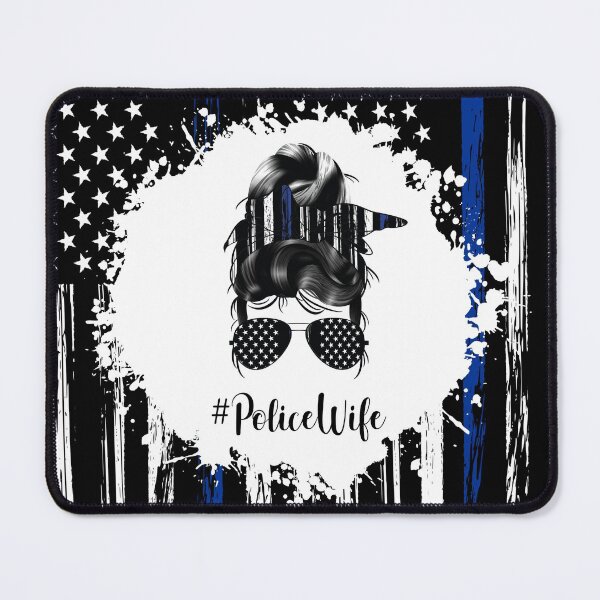 Item preview, US Flag Police Wife Bun Hair designed and sold by Shawa Shop.