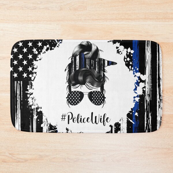 Item preview, US Flag Police Wife Bun Hair designed and sold by Shawa Shop.