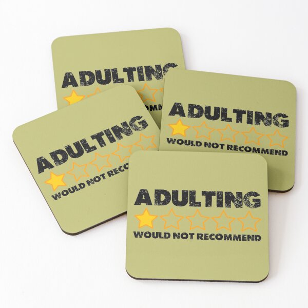 Item preview, Adulting Would Not Recommend designed and sold by cafeteeria.
