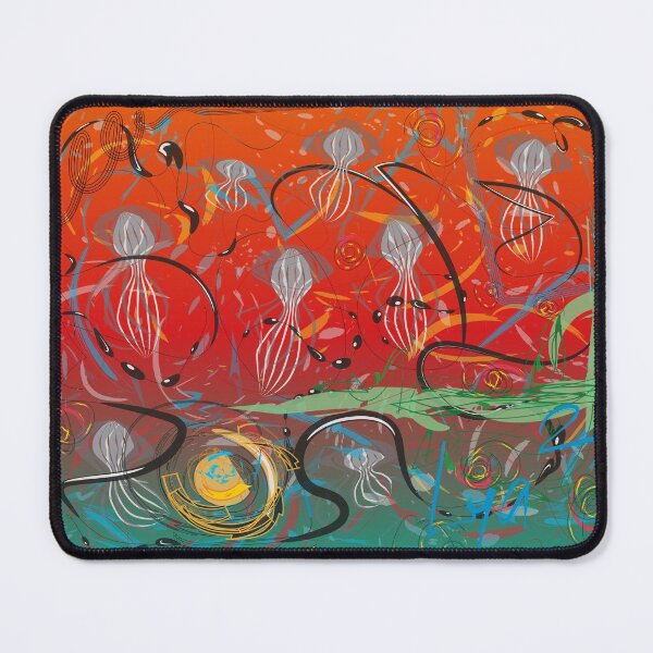 Item preview, Seabed Jelly Red original artwork designed and sold by Cultour.
