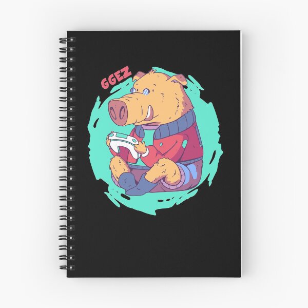 Item preview, Cartoon Wild Boar Playing Video Games - GGEZ designed and sold by MnEmzStudio.