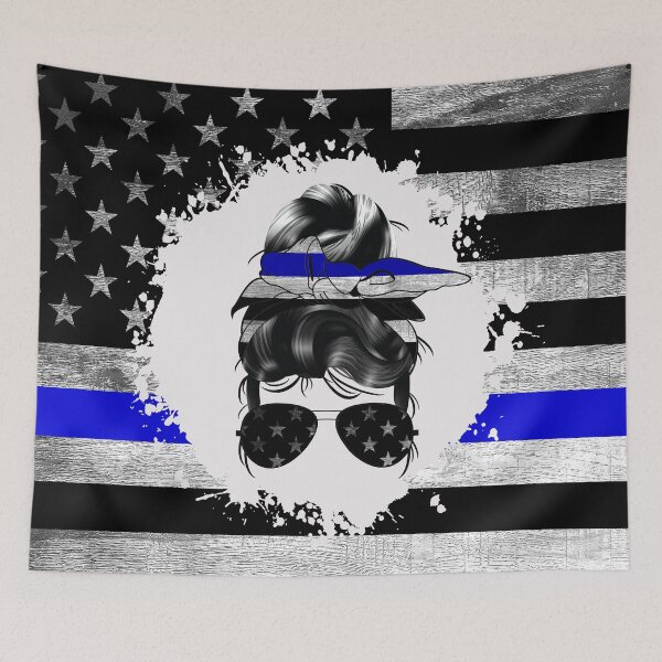 Item preview, Black USA Flag Bun Hair designed and sold by Shawa Shop.