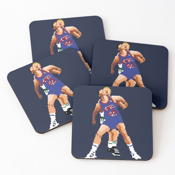 Item preview, Bill Laimbeer Blockout Larry Bird Pixel Qiangy designed and sold by qiangdade.
