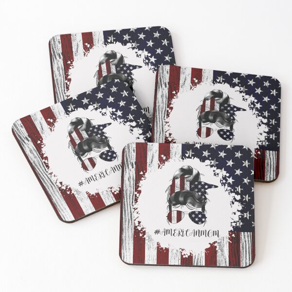 Item preview, AMERICAN Mom US Flag Bun Hair designed and sold by Shawa Shop.