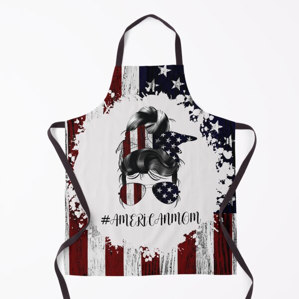 Item preview, AMERICAN Mom US Flag Bun Hair designed and sold by Shawa Shop.