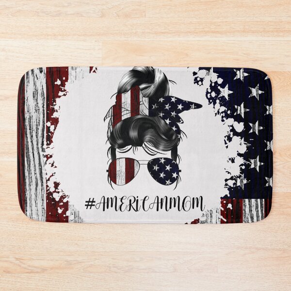 Item preview, AMERICAN Mom US Flag Bun Hair designed and sold by Shawa Shop.