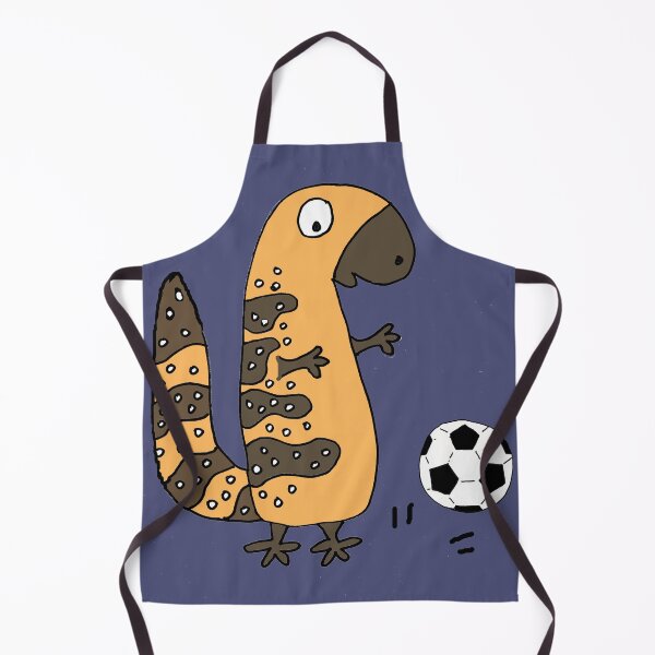 Item preview, Funny Gila Monster Playing Soccer Cartoon designed and sold by Nature's Fancy.
