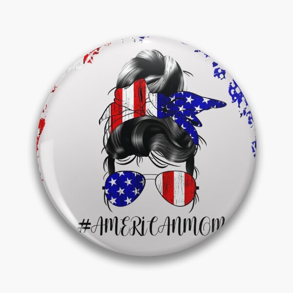 Item preview, AMERICAN Mom US Flag Bun Hair l designed and sold by Shawa Shop.