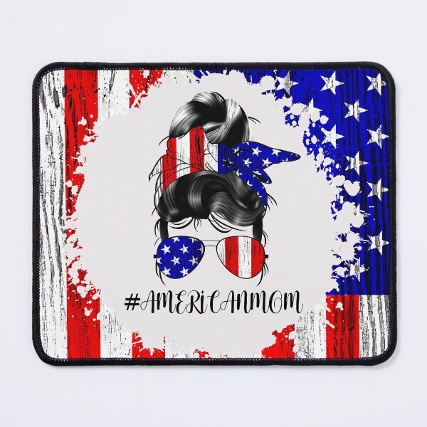 Item preview, AMERICAN Mom US Flag Bun Hair l designed and sold by Shawa Shop.