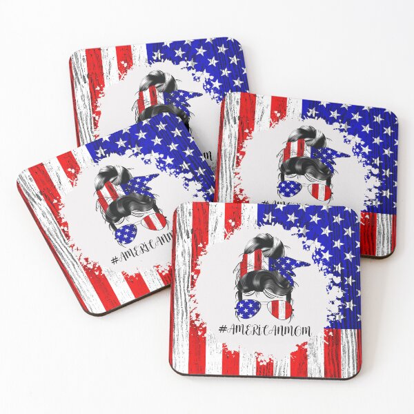 Item preview, AMERICAN Mom US Flag Bun Hair l designed and sold by Shawa Shop.