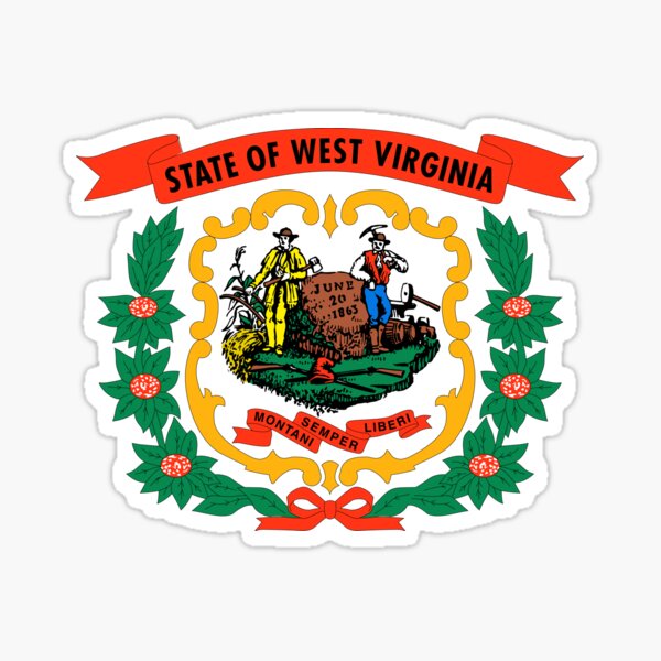 West Virginia State Flag Sticker