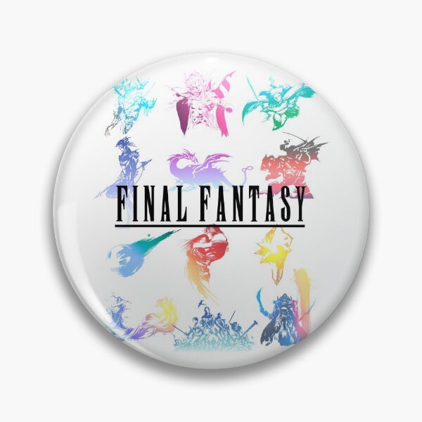 Vista previa del artículo con la obra «Logotipos retro de Final Fantasy», diseñado y vendido por PopVultureShop.