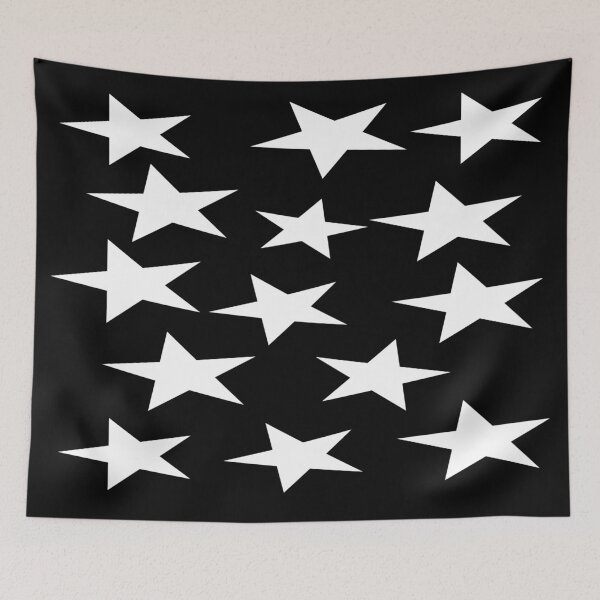 Item preview, Stars White Cluster Pattern designed and sold by MurphyMorganGifts.