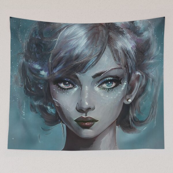 Item preview, Glistening Woman Portrait designed and sold by palaco210.