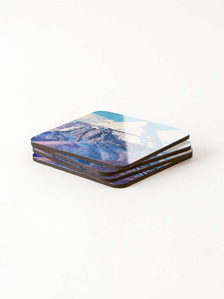 Thumbnail 4 of 5, Coasters (Set of 4), Kailash designed and sold by Rariy.